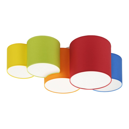 Lampa Sufitowa MONA KIDS Dziecięca Plafon Wielokolorowa Nowoczesna 5xE27 3277 TK Lighting