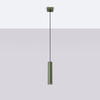 Lampa Wisząca Sufitowa Zwis Tuba Spot 1x GU10 Oliwkowa Lagos Ocean Green SL.1484 Sollux