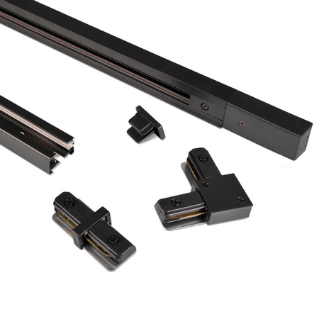 Łącznik Kątowy do Szynoprzewodu Szyny 1-Fazowej Czarny Sanico Goldlux