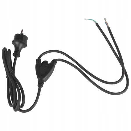 Przewód Zasilający 2m OMY 3x0,75mm2 Kabel do Naświetlacza Lampy Roboczej Masterled