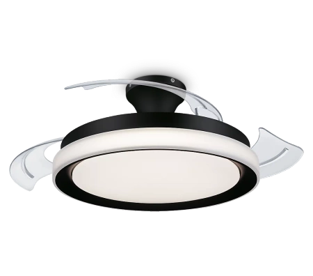 Lampa Sufitowa Plafon z Wentylatorem LED 28+35W 4500lm 2700-5500K Czarna Bliss Philips