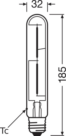 Żarówka LED Dekoracyjna Tubularna E27 4W = 35W 400lm 2000K Ciepła 300° Vintage 1906 Osram