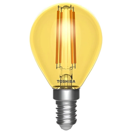 Żarówka LED E14 G45 4,5W Ciepła Filament TOSHIBA