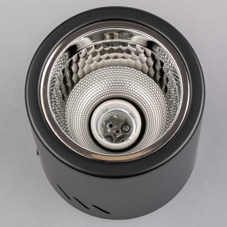 Oprawa Sufitowa Natynkowa Stała Okrągła APUS 13 Spot TUBA Czarna E27