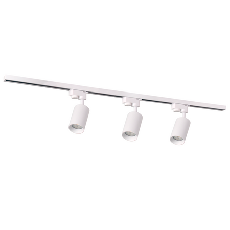 Zestaw Szynowy Szynoprzewód Szyna Listwa 1-Fazowa + 3x Reflektor GU10 Biała MARIBEL Sanico Goldlux