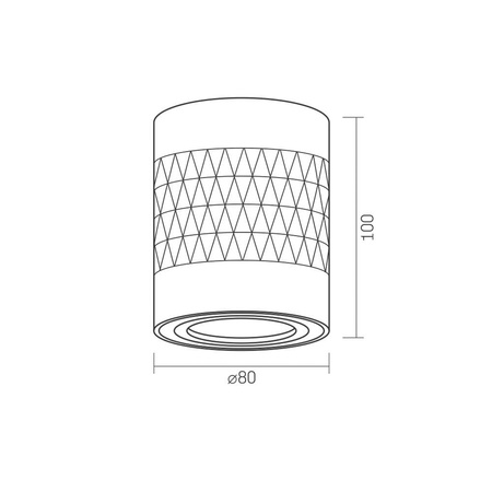 Oprawa Natynkowa SPOT Lampa Sufitowa 1x GU10 Ruchoma Biała STANLEY Videx