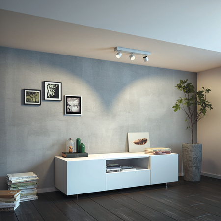 Lampa Sufitowa Reflektor LED 13.5W 1500lm 2200-2700K Ściemnialna WarmGlow Biała Star Philips