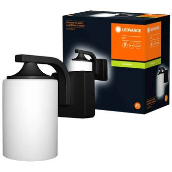 Kinkiet ścienny zewnętrzny elewacyjny lampa ścienna Czarna IP43 ENDURA CLASSIC Lantern Cylinder E27 LEDVANCE