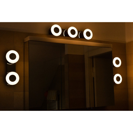 Lampa Sufitowa Ścienna Oprawa Łazienkowa LED 15W 800lm CCT Ściemnialna Srebrny SMART+ WiFi Orbis Ledvance