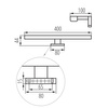 Lampa nad Lustro ASTIM Kinkiet LED Łazienkowa 8W 4000K 980lm 40cm KANLUX