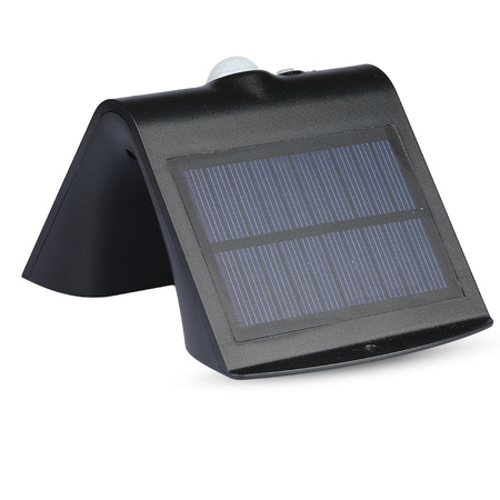 Lampa LED 1.5W Solarna Ścienna 4000K Z czujnikiem ruchu Czarny VT-767-7 V-TAC