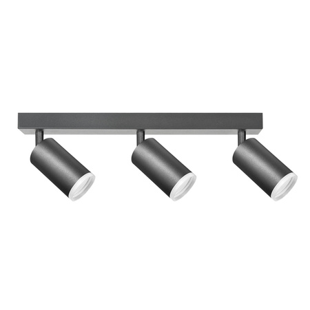 Oprawa Ścienno-Sufitowa Reflektor Punktowy 3x GU10 Czarna LONDON Sanico Goldlux