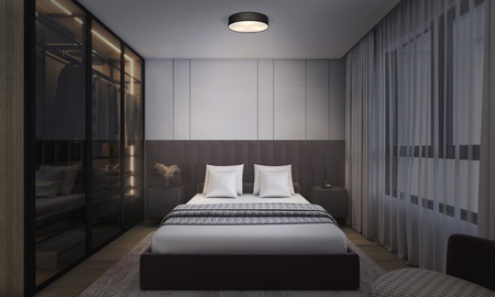 Plafon Lampa Sufitowa Natynkowa E27 Czarny 30cm Orbis Ledvance