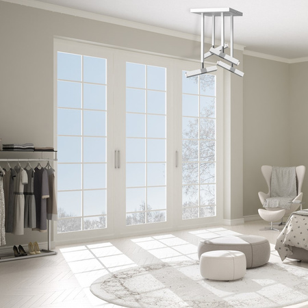 Lampa Sufitowa CASTRO Biała Chrom 4xG9 Milagro