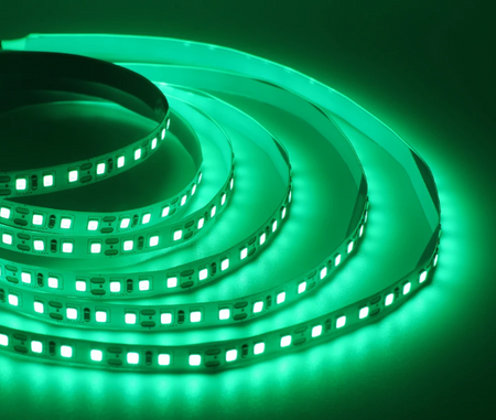 Taśma LED Pasek 12V 24W 300LED Zielona 8mm 5m ECOLIGHT