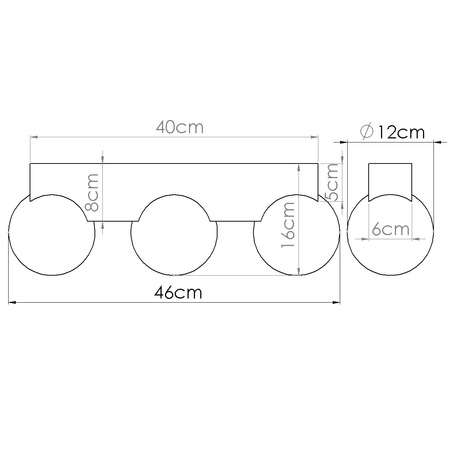 Lampa Sufitowa 3x G9 Naturalne Drewno BULBO Peach Puff SL.1684 Sollux