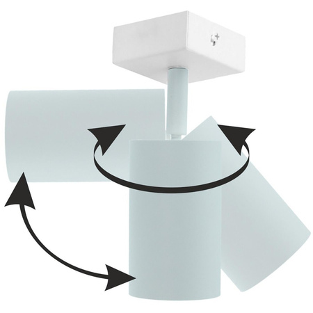 Lampa sufitowa QUALIS SPOT Reflektor Oprawa Halogenowa 6xGU10 Biała