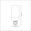 Żarówka LED T60 E27 3W 1400K Ciepła 270° Dekoracyjna FLAME Sanico Goldlux