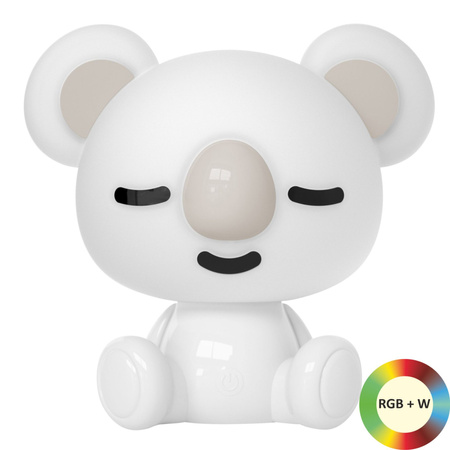Lampka Dekoracyjna LED 2.5W 110lm 4000K Neutralna RGB Biała Ściemnialna Koala Sanico Goldlux