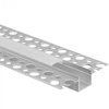 Profil Aluminiowy Podtynkowy do LED Wpuszczany do Płyt KARTON / GIPS 1m z Mroźnym Kloszem i Zaślepkami Ecolight