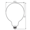Żarówka LED E27 Edison G125 4W 250lm 1800K Ciepła Bursztynowa XLED Filament Kanlux