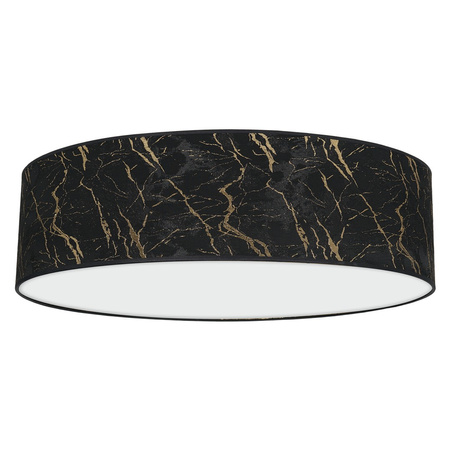 Plafon LED Lampa Sufitowa SENSO Czarna Złota 3xE27 Ø60cm Milagro