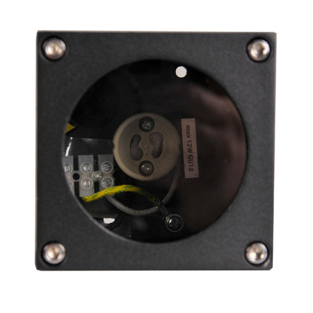 Oprawa Sufitowa Zewnętrzna Punktowa GU10 Czarna IP54 Morris Sanico Goldlux