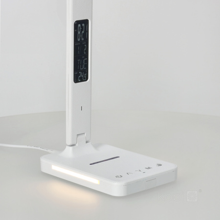 Lampka Biurkowa Stołowa LED 7W 460lm CCT 120° Biała Noblite Kobi