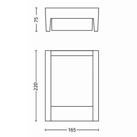Kinkiet Ogrodowy Lampa Elewacyjna Zewnętrzna LED 6W 600lm 2700K IP44 Antracyt Arbour Philips