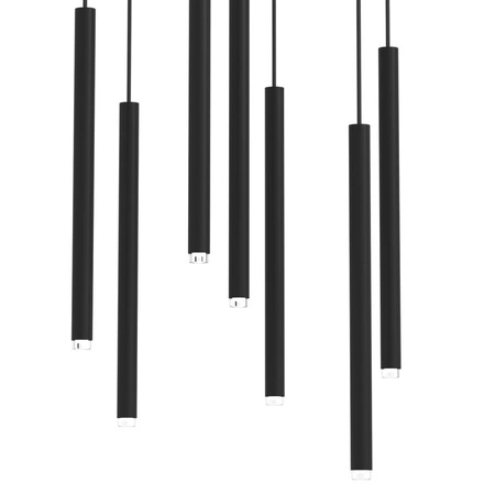 Lampa Wisząca Sufitowa MONZA Czarna 7xG9 max 8W LED Milagro