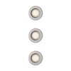 3x Oprawa Podtynkowa Wpuszczana LED GU10 Stała Aluminiowa Okrągła Nikiel Peridot Philips