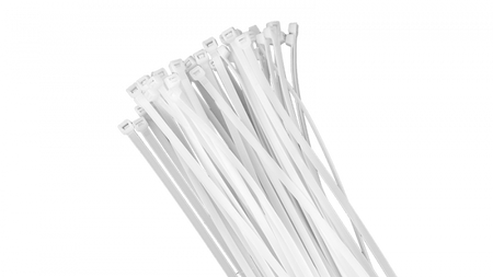 Opaski Zaciskowe Kablowe 7.6x750 mm Białe TRYTYTKI TRYTKI ZIPERKI OK-76750W .MORE 50 szt.