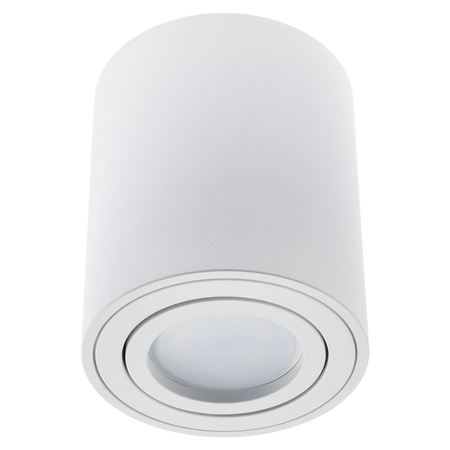 Oprawa Natynkowa Halogenowa Spot Tuba Ruchoma GU10 Okrągła Biała 84mm