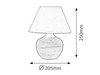 Lampa Stołowa Biurkowa Nocna E14 Beżowy Vintage Molly 4391 Rabalux