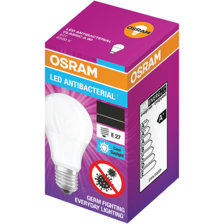 Żarówka LED Antybakteryjna A60 E27 10W = 75W 1055lm 6500K Zimna 200° Antibacterial Classic Osram