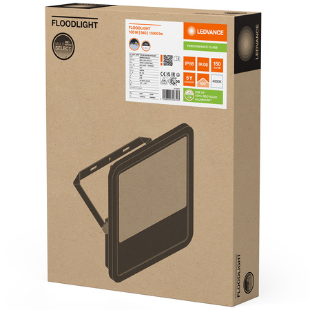 Naświetlacz LED Reflektor Zewnętrzny Lampa 100W 15000lm 4000K IP66 Biały Floodlight Ledvance