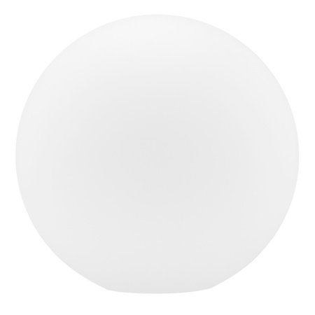 Lampa Ogrodowa Wbijana Zewnętrzna E27 Biała KULA Świetlna 35cm 230V