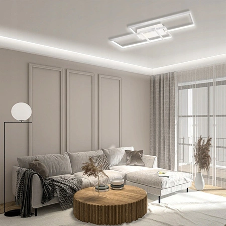 Lampa Sufitowa Żyrandol LED 90W CCT GALAXIS VELA Biały + Pilot Sterujący