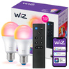2x Żarówka LED E27 A60 8.5W = 60W 806lm 2200-6500K RGB + TW Inteligentna SMART WiFi Bluetooth Aplikacja WiZ + Pilot Sterujący