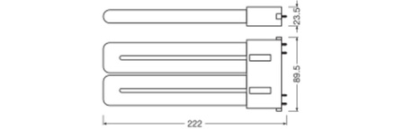 Żarówka LED DULUX 2G10 20W = 36W 2500lm 4000K Neutralna Biała FILAMENT LEDVANCE