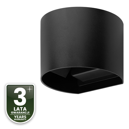 Kinkiet Ogrodowy Elewacyjny LED G9 Regulowany Okrągły Góra Dół Czarny PYXIS LUMILED