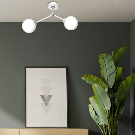 Lampa Sufitowa JOY Biała 2xE14 Milagro