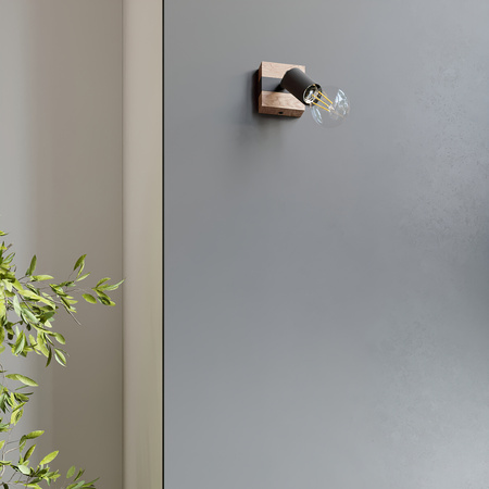 Lampa Sufitowa Oprawa Natynkowa SPOT TUBA Reflektor 3x E27 Punktowa Ruchoma Nieregularna Czarna Brązowa Nowoczesna Zuca Sollux