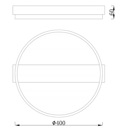 Lampa sufitowa okrągła PLAFON LED żyrandol 33W 3000K-6500K czarny + pilot
