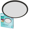 Lampa Sufitowa Plafon Łazienkowy LED 18W 1500lm 2700K SceneSwitch IP44 Czarna Super Slim CL550 Bathroom Philips