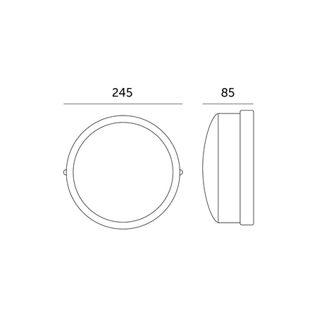 Plafon LED Oprawa Sufitowa Ścienna Natynkowa WEGA PC 75W IP44 Biała KOBI
