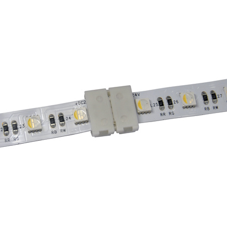 Złączka do Taśm Pasków LED RGBW 5pin 12mm Biała Sanico Goldlux