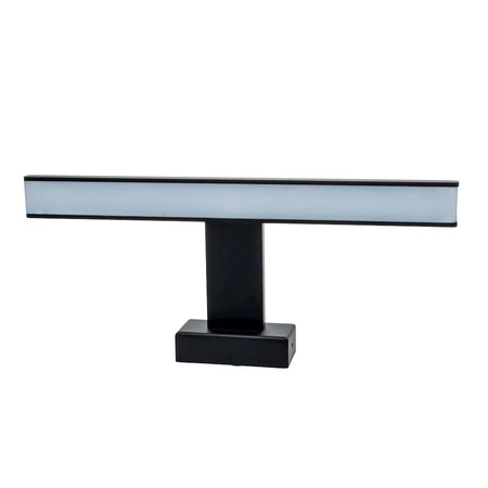 Kinkiet SHINE prostokąt czarny 7W LED Metal i tworzywo IP44 Milagro