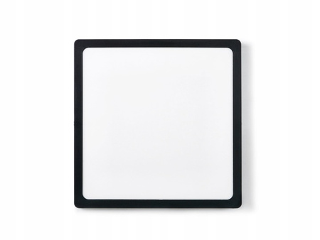 Plafon natynkowy Panel LED 24W 4000K Czarny kwadratowy Proma LVT