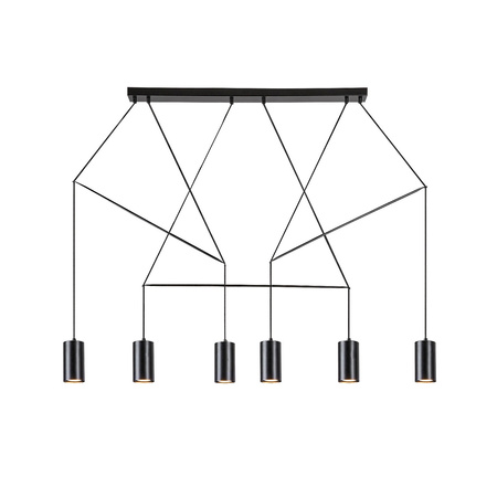 Lampa Wisząca Sufitowa GU10 Czarny Industrialny Aslaug Rabalux